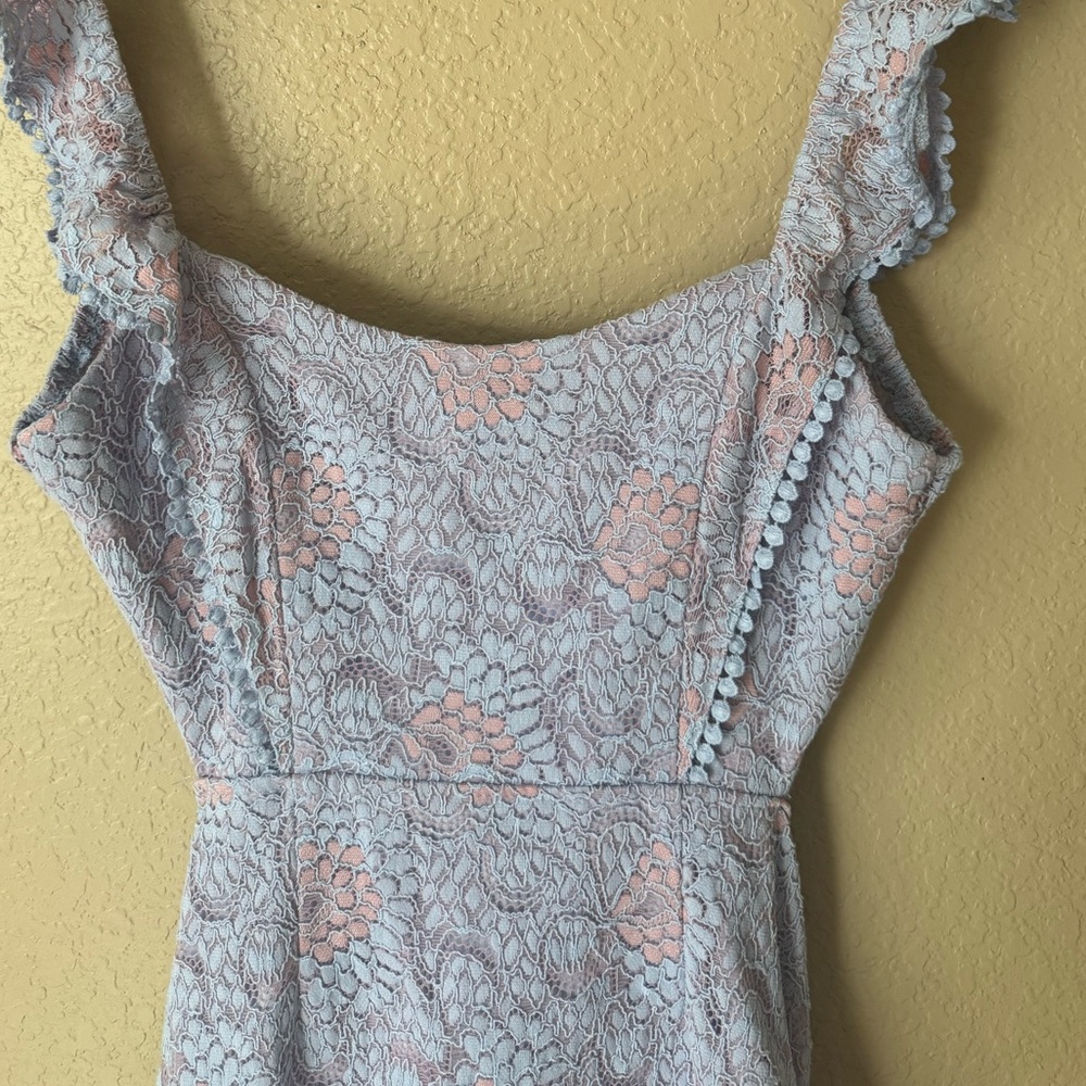 Floral Ruffle Mini Dress - Picture 2 of 6